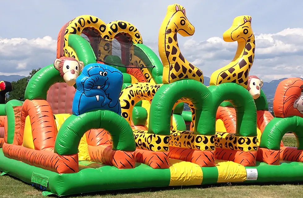Parcours gonflable safari location anniversaire, fête et événement Catcha!